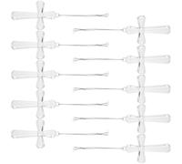 Totority Acrylic Cross Ornaments Featuring Versatile Design and under Sunlight 50pcs Religious Art Decoration for Window Hanging for Easter Celebrations and School