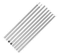 Totority Adjustable 2m Tent Poles Replacement Kit, 16mm Gray Painted Iron Camping Tent Rods 8 Sections Pair for Outdoor Canopy and Awning Support