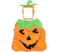 Totority Adjustable Comfortable Pumpkin Cat Halloween Costume with Soft Short Plush Material, Pumpkin Head Shape Hat and Suit for Festival Atmosphere, Fits Cats and Dogs