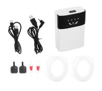 Totority Adjustable Dual Outlet Fish Tank Oxygen Pump with Quiet Operation and Compact Abs Design, High Oxygen Output Aquarium Accessories for Reliable Bubble Rate Control in Fish Tanks