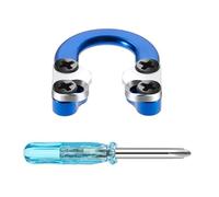 Totority Aid Compound Bow Ring Archery D Loop Aluminum Alloy Blue Safe Easy to Use Accessories for People Who Love Archery Hunting