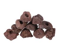 Totority Aquarium Ornament with Fish Rest Feature Volcanic Stone Fish Tank Habitat 10pcs Coffee Colour Suitable for Aquariums and Salt Water Tanks