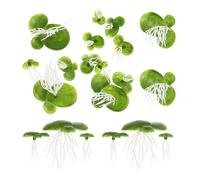 Totority Artificial Floating Duckweed Aquarium Plant Decor Includes 3 Sizes Lightweight Plastic Fish Tank Decorations Providing Shade and Ornament for Fish Tank Landscape