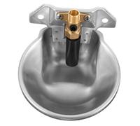 Totority Automatic Cow Water Bowl Stainless Steel Livestock Water Feeder Float Valve for Cattle Sheep and Pigs Convenient Self-Filling Design