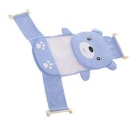 Totority Bath Support Net with Blue Bear Design, Shower Mesh Bath Tub Pad, Adjustable Bathtub Seat Support for Newborns