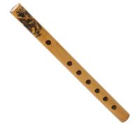 Totority Beginner 6-hole Chinese Bamboo Flute Dizi Traditional Wind Instrument for Practice Portable Musical Sound Recorder