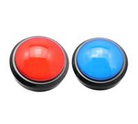 Totority Big Blue Button Arcade Gameshow Buzzers Buzzer Buttons Responder Toy Electronic Responder With Lights Transponder Vocalize 100mm Blue Answer Quiz Show Buzzers