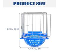 Totority Bird Nest Pigeon Hanging Cage Nest Bowl for Parrot Breeding Cockatiel Nesting Box Suitable for Finch Canary Breeding
