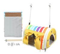 Totority Bird Nest Tent Pet Bird Bed Comfortable Warm Cloth Hut with Simple Design Natural Feeling Indoor Use for Canaries and Parrots, for Friends Who Love to Feed Parrots