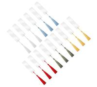 Totority Bookmark Stylish and Simple Design Acrylic Sublimation Blanks 15pcs with Hole and Tassel and Not Easy to Break Comfortable to Touch for Creative Gift and DIY Art Crafts
