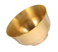 Totority Brass Treasure Bowl Small Size Golden Water Container for Office Altars and Spiritual Practices