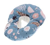 Totority Breathable Blue Lovely Neck Cone Pet Collar Comfortable Super Light-weight Cotton Cone Prevents Scratching Eye-catching Accessory for Cat Dog Grooming Shower