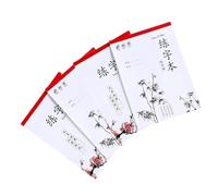 Totority Calligraphy Exercising Book and Sturdy Paper with Fine Workmanship 4 Pcs for Writing Practice Simple and Generous Style for Primary School Handwriting Training