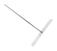Totority Charcoal Grill Ash Rake Stainless Steel Bbq Fire Pit Scraper Small Rake for Outdoor Fireplace and Backyard Barbecue Cleaning Tool