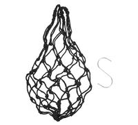 Totority Chicken Feeding Basket Hanging Net Bag with Hook, Practical Black Vegetable Foraging Feeder for Pet Hens, Roosters and Chicks in Poultry Coops