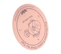 Totority Copper Disc for Pet Drinking Dishes, 10cm round Copper Plate with 4-point Support, 0.6mm Thick Sturdy Material, Supports Healthy Hydration for Cats and Birds in Busy Households