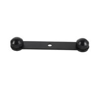 Totority Dual Microphone Mount Bar and 3/8 Thread with T Shaped Structure Portable Iron Mic Stand Extension Arm Ensuring Stable Positioning for Podcast and Streaming Use
