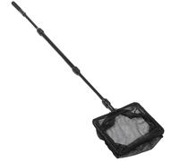 Totority Extendable Fishing Net Telescopic Landing Net Ergonomic Design Black Abs Nylon Mesh Prevents Hooks from Getting Tangled Freshwater Fish Tank Use