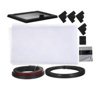 Totority Fish Tank Lid with Mesh Net Cover and Integrated Feeding Window, Pvc and Rubber Material, Resists Deformation and Maintains Clean Water, Suitable for Terrarium and Aquarium Use,