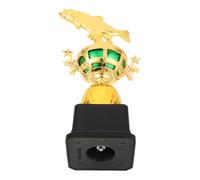 Totority Fishing Tournament Trophy for Anglers with Gold Fish Figurine, Small Plastic Trophy Cup Featuring Black Base, Easy to Carry and Store, for Angling Tournaments and Fishing Derby