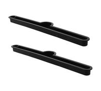 Totority Folding Table Slot Insert, Tabletop Channel Hardware Mounting Rail, 29.7cm Plastic Black, for Tablet and Electronic Devices, Home Office Desk Groove Applications