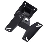 Totority Full Motion Black Metal Tv Hanging Mount for Flat Panel Tv with 180 Degree Swivel and Tilt, Wall Mount Bracket for Entertainment and Commercial Places,