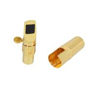 Totority Golden Metal Saxophone Universal Saxophone Accessories Soprano with Outstanding Resonance and Facilitates Harmonics