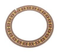 Totority Guitar Soundhole Decal Wood Rosette Inlay 3.62" Id Decorative for Classical Guitar, Guitarists, Performances and Home Studio Sessions