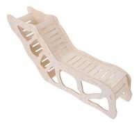 Totority Hamster Ladder Hamster Wood Hideout Pet Entertainment Cultivate Abilities Wood Beige Ladder Small Animal Pet Habitat Décor
