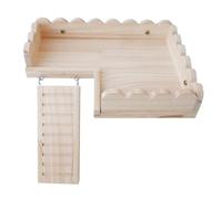 Totority Hamster Solid Wood Platform Tray for Small Pets Easy Installation and Storage, Suitable for Chinchillas and Sugar Gliders, a Foundation Cage Accessory