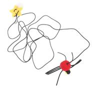 Totority Interactive Hanging Cat for Door Use, Lightweight Felt Cloth Spider Shape with Elastic Cord, Fun and Compact Cat Plaything for Home Entertainment and Teasing
