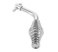 Totority Metal Fireplace Door Handle Pull Heat Resistant Universal Fit with Replacement Springs for Wood Coal Stove and Boiler Doors