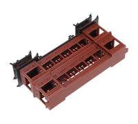 Totority Miniature Ancient Chinese Pavilion Model with Double-layer Corridor and Staircase, Plastic Micro Garden Pavilion for Home and Office Decor, Asian Architecture Building Sculpture