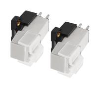 Totority Moving Mm Cartridge Phonograph Cartridge Stylus Needle 2pcs for Vinyl Playback, Dj Equipment Accessory for At3600l Turntable Record Player Replacement