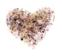 Totority Natural Fluorite Crystal Chunks Decorative Gravel Versatile Use Natural Stone 200g/pack Home Decor for Fish Tank and Gardens