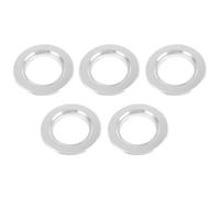 Totority Parrot Breeding Nest Anti-bite Ring 5pcs Iron Silver | Wooden Panel Fit, Smooth Mellow Finish, Easy Install and Remove, for Nest Entrances and Bird Shop Use