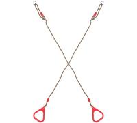 Totority Plastic Gymnastic Rings and Sturdy Material with Excellent Grip 1 Pair Suitable to 80kg for Pull-ups and Strength Training on Jungle Gym or Swingset