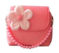 Totority Portable Bag Flower Princess Bag Lovely Worsted for Small Items Pink for Going and Working