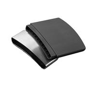Totority Portable Cigarette Case, Ultra-Thin Curved Protective Metal Cigarette Storage Case, Synthetic Fibre Matte Stainless Steel, for Travel and Meetings, Business Men