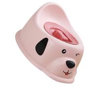 Totority Portable Potty Training Seat with Cute Puppy Pattern, Nonslip Base and Easy-to-Clean Pp Material, for Home Bathroom Use, Comfortable and Charming Cartoon Design