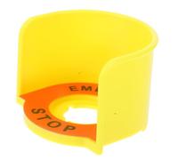 Totority Push Button Switch Protective Cover with Warning Sign, Yellow Plastic Guard for Accident Prevention in Industrial Use