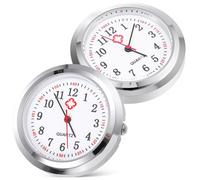 Totority Quartz Pocket Watch Dial and Intuitive Display 2pcs for Nurses Glass Material, Convenient to Carry, Suitable for Manual DIY and Making Your Favourite Pocket