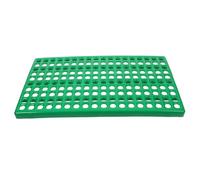 Totority Rabbit Cage Drain Pad with Hole Ventilation and Leak-Proof Design, Green Plastic Pet Cage Mat for Rabbit Foot Safety
