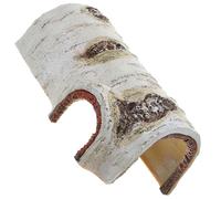 Totority Resin Tree Trunk Reptile Hideout Large Aquarium Stump 24x11x8.5cm Decorative Habitat Cave for Fish Tank and Turtle Terrarium