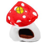 Totority Small Pet Nest Mushroom Shape Cotton Bed Providing Privacy and Quiet for Hamsters in Cage and Everyday Life, Soft Warm Hideout House for Guinea Pigs and Small Animals