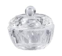 Totority Storage Box for Cotton Swabs and Cosmetics Space Saving Design Cosmetic Organizer Case Octagon Resin with Lid for Bathroom and Vanity Use