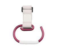 Totority Stroller Hook Clips Aluminium Alloy and Pu Hanging Bag Hooks for Wallets and Clothing for Shopping and Dog Leashes for New Parents and Babies