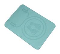 Totority Tpe Anti-slip Jump Rope Mat 60x40cm Thickened Shock Absorbing Exercise Mat for Indoor Home Workout Fitness Portable