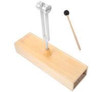 Totority Tuning Fork Set Improved Focus Aluminum Alloy with Wooden Voice Box Musical Instrument Kit Resistant to Crack for Balance Exercises and Meditation Practices