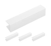 Totority U Shaped Pet Gate Groove Reinforcement 4pcs Abs White | Pet Gate and Doorway Barrier, Multiscenario Use, Firm Materials, Versatile Support Feet